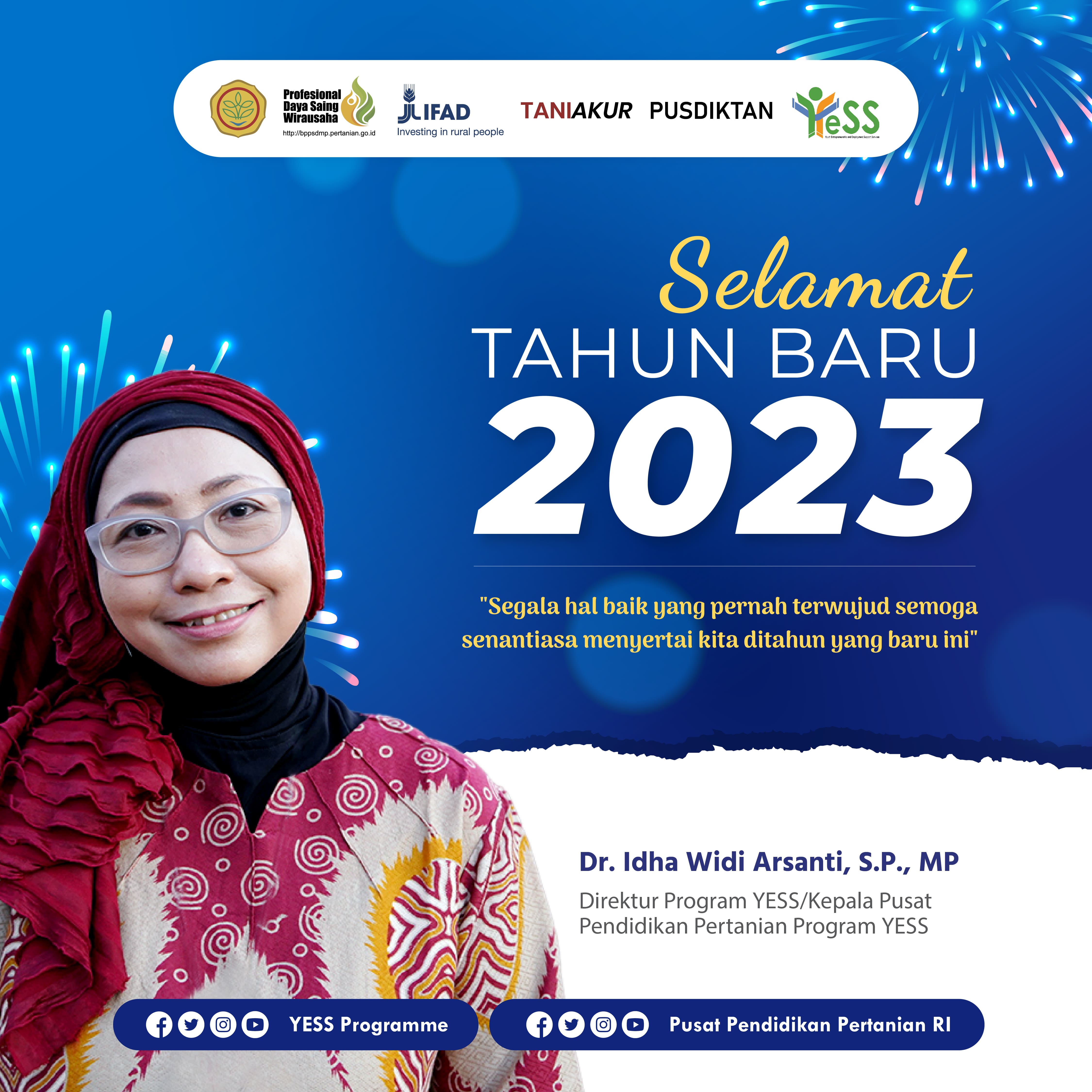 Galeri - Infografis, Selamat Tahun Baru 2023, YESS Programme,Pusdiktan,BPPSDMP,Kementerian Pertanian