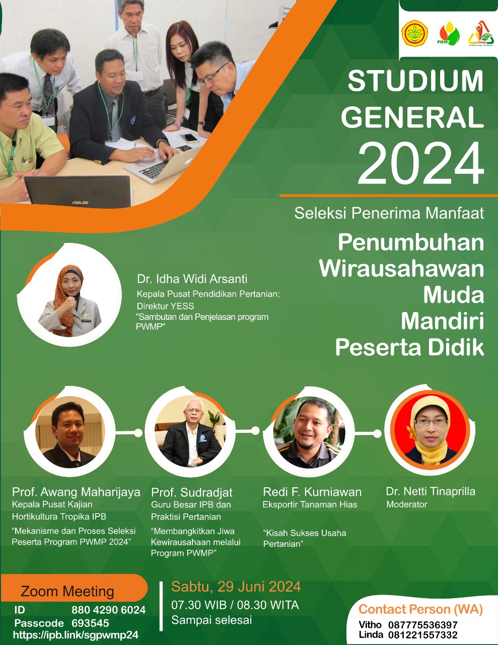 News, Seleksi Penerima Manfaat Penumbuhan Wirausaha Muda Mandiri Pertanian Peserta Didik, pwmp,usahatani,Pengusaha Pertanian,Petani milenial,webinar