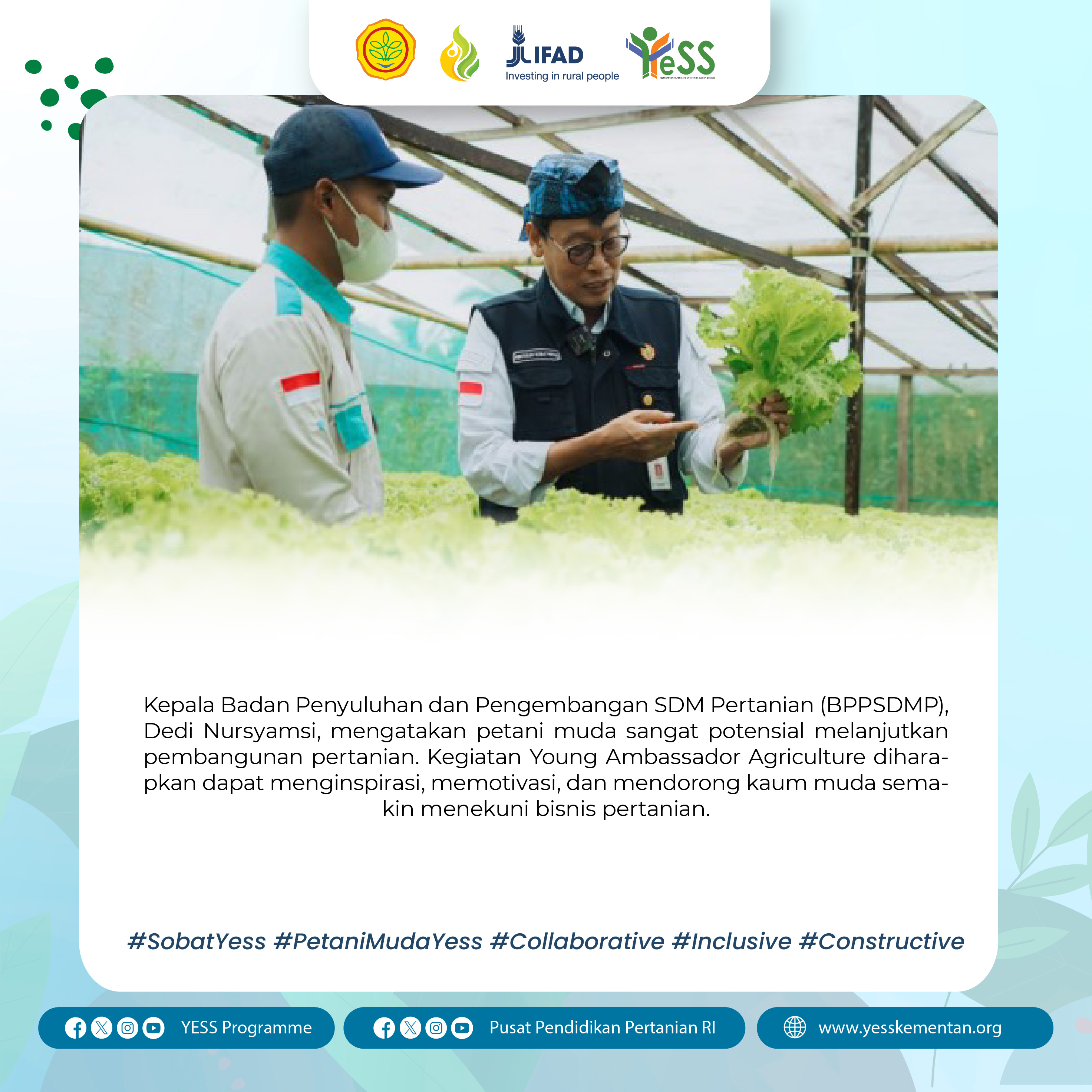 Galeri - Foto, Foto 1, Program YESS,Sobat YESS,petanimudaYESS,kementerian pertanian