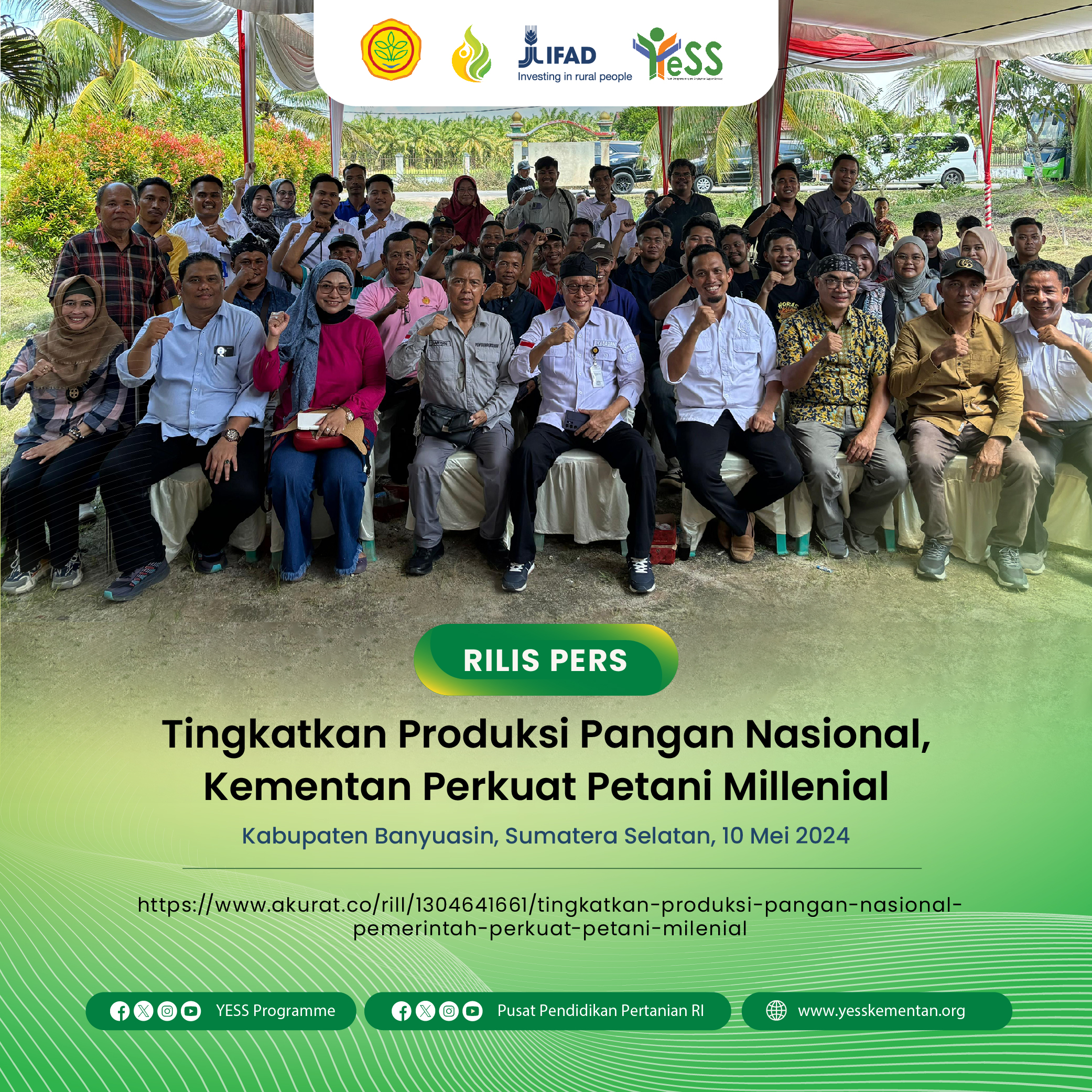 Galeri - Foto, Petani Milenial Sumsel - Foto 1, Sobat YESS,petani muda yess,YESS Programme,KementerianPertanian