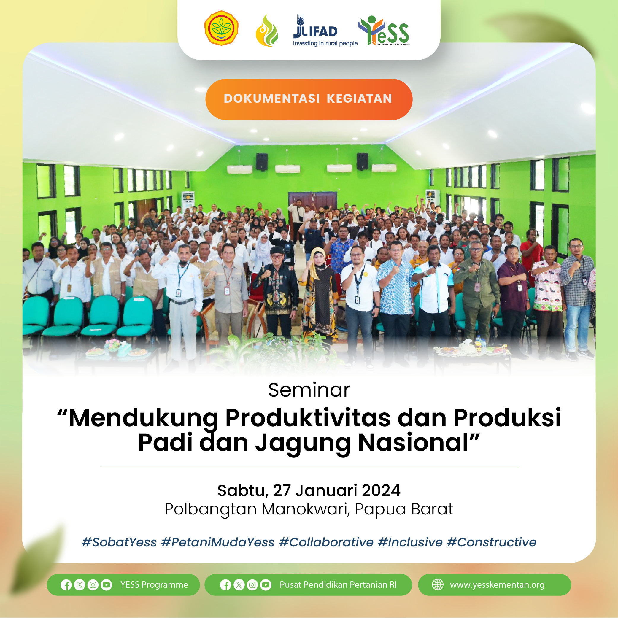 Galeri - Foto, Seminar - Foto 1, Sobat YESS,petani muda yess,YESS Programme,KementerianPertanian