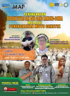 Webinar, Millennial Agriculture Forum (MAF) Edisi 5 Vollume 11 , webinar