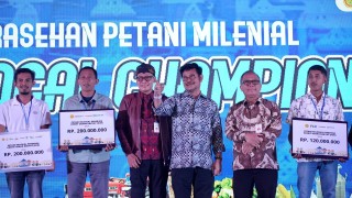 News, Di Malam Puncak Sarasehan Petani Milenial, Mentan: Kolaborasi Jadi Kunci Bisnis Pertanian, Kementrian Pertanian,YESS BPPSDMP,Polbangtan Bogor