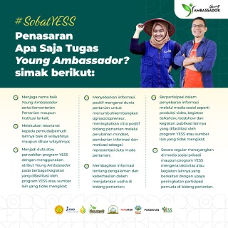 Galeri - Infografis, Penasaran dengan tugas Young Ambassador Agriculture??? Simak Berikut!, Young Ambassador 2023,Program YESS,young ambassador