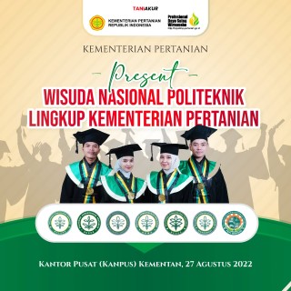 News, Wujudkan Regenerasi Petani,  Kementan Gelar  Wisuda Nasional Politeknik Lingkup Kementerian Pertanian, pusdiktan,Wisuda nasional,Program YESS,BPPSDMP